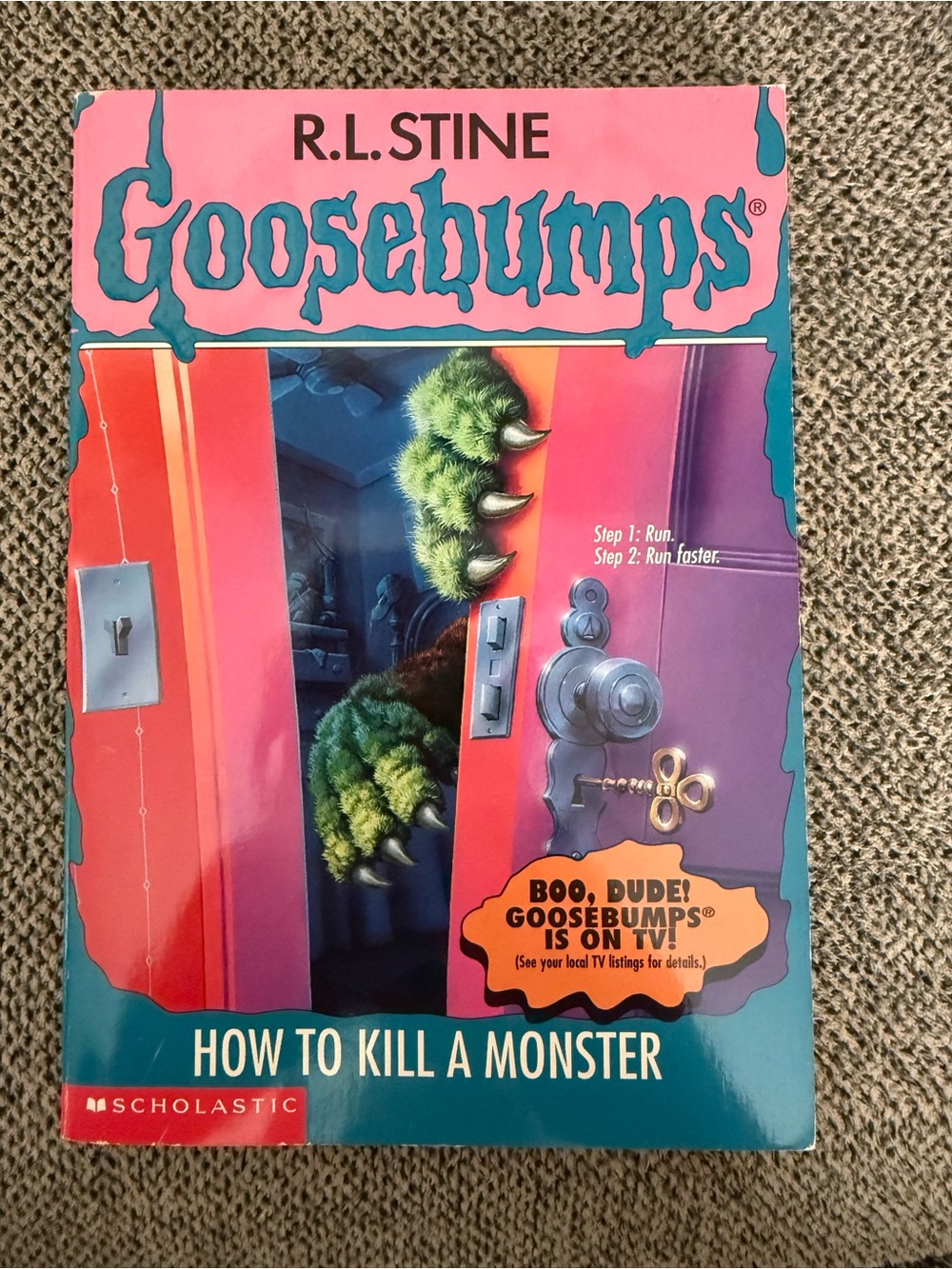 Vintage Scholastic first printing Goosebumps How to Kill a Monster Paperback